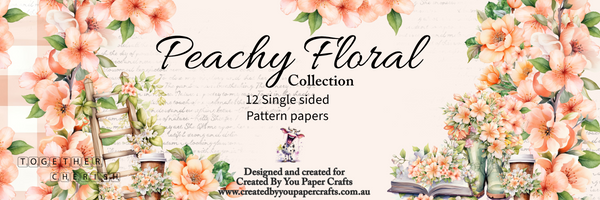 Peachy Floral 12x12 Collection Pack